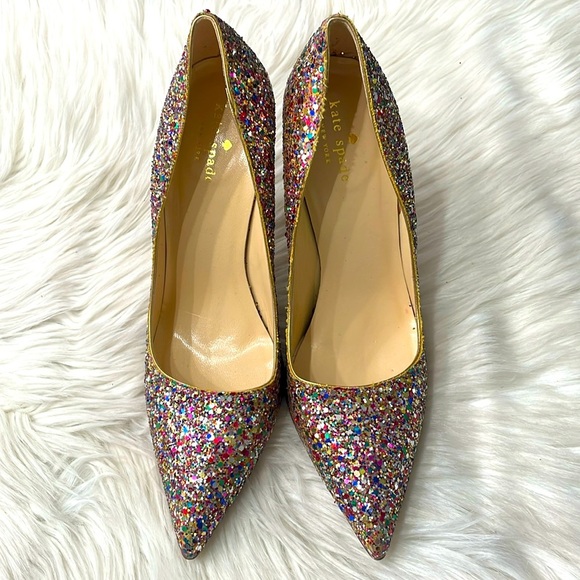 KATE SPADE Too Glitter High Heels - Picture 1 of 14